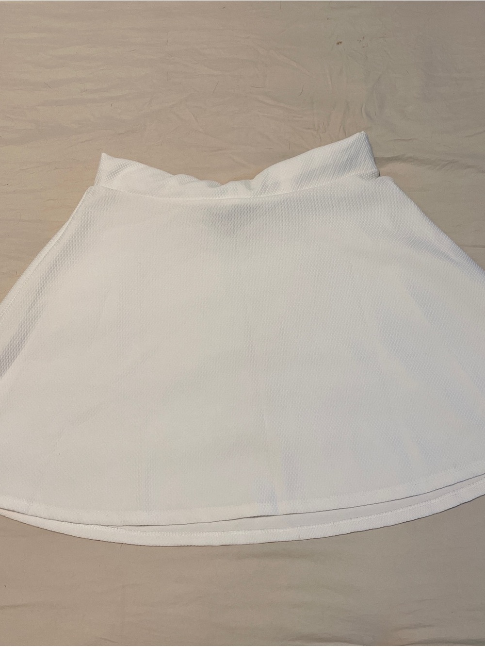 living doll White Circle Skirt with Flared A-Line